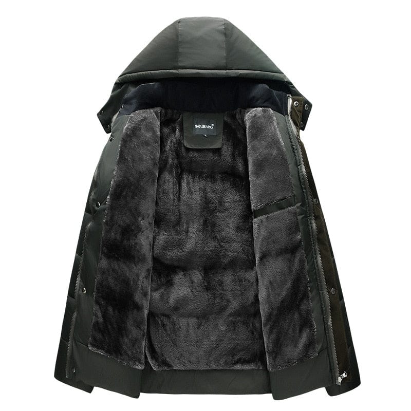 Men's Thick Hooded Waterproof Winter Parka Overcoat