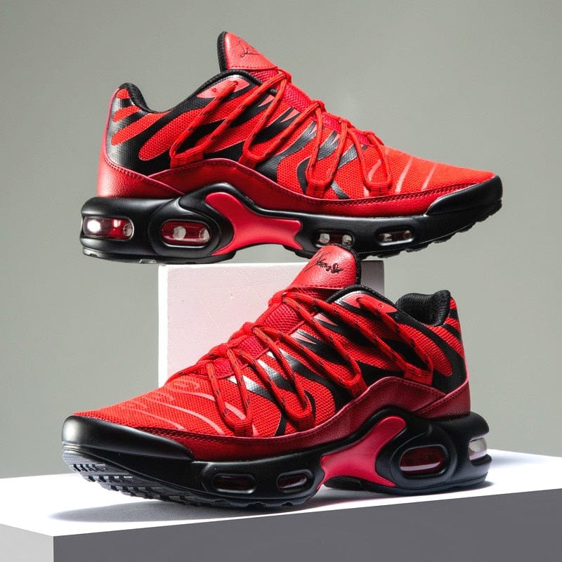 Men's Lightweight Breathable Lace-Up Outdoor Jogging Sneakers