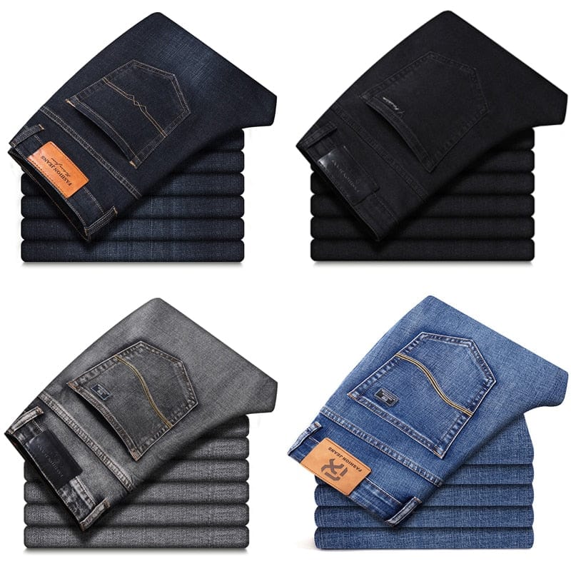 Men's Stretch Regular Fit Classic Denim Jeans