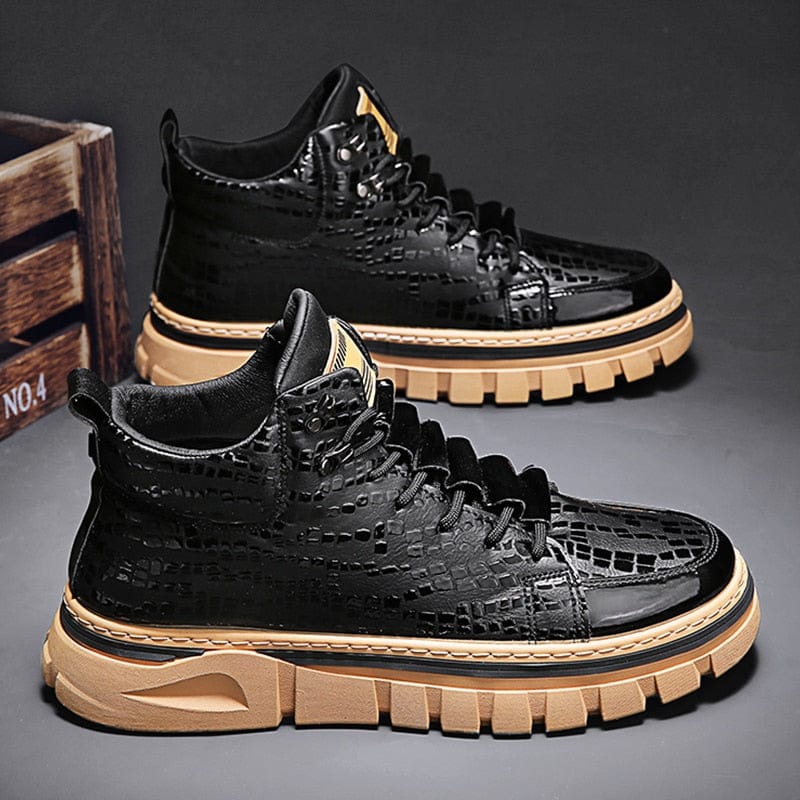 Men's Splash-Resistant Non-Slip Outdoor Casual Motorcycle Boots