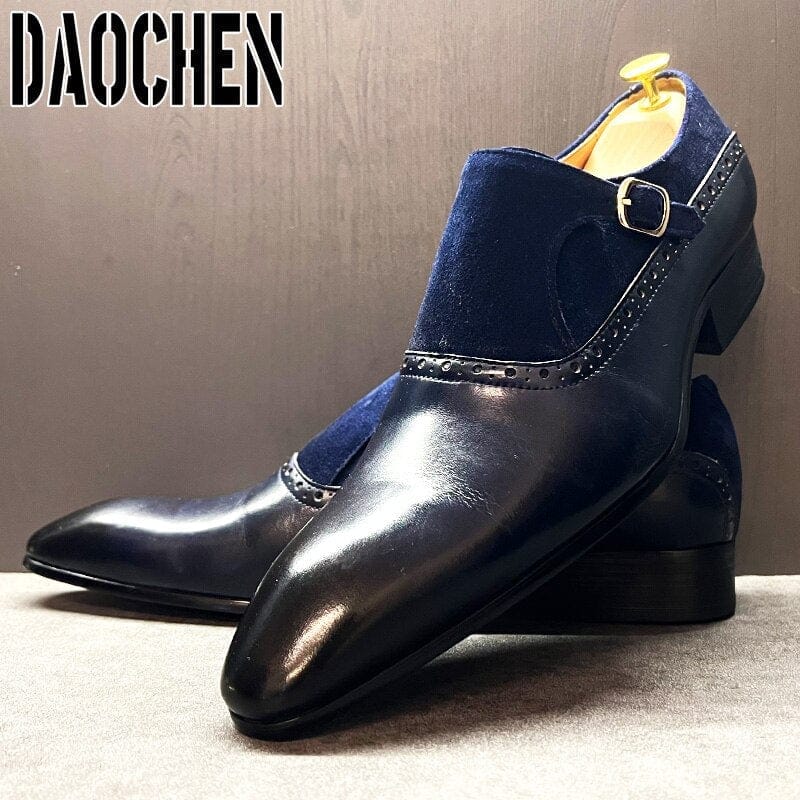 Men's Handmade Genuine Leather Slip-On Loafer Dress Shoes