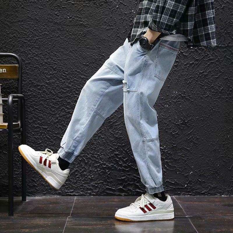 Men's Hip Hop Elastic Cargo Harem Jogger Pants