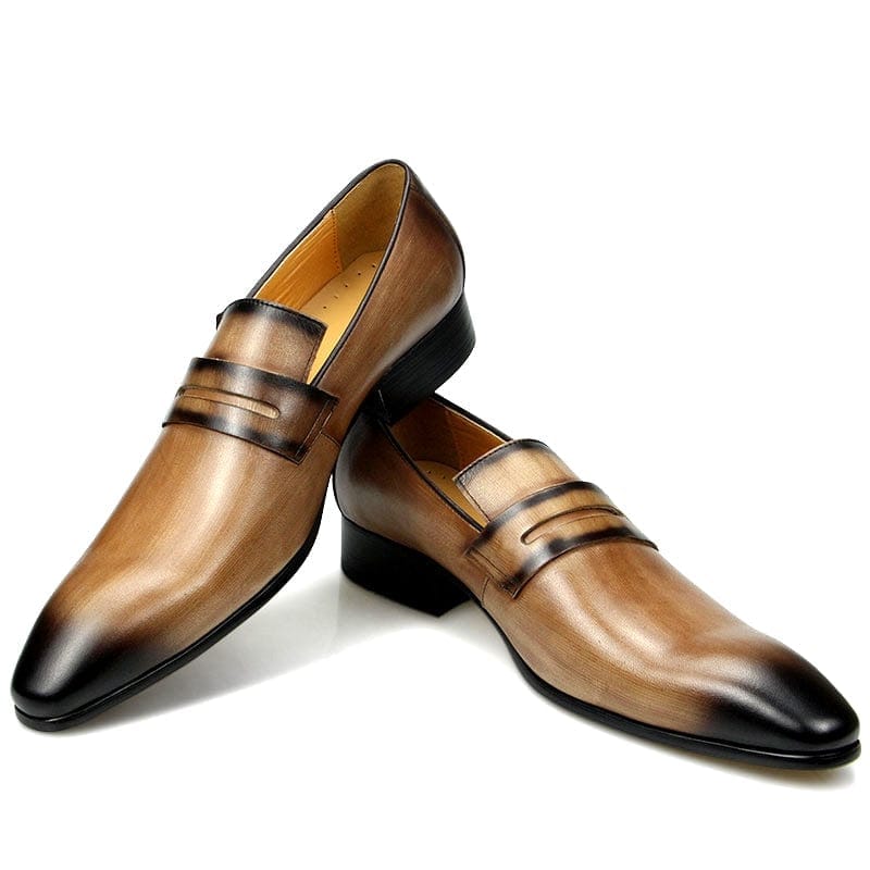 Men's Cowhide Leather Formal Office Loafers
