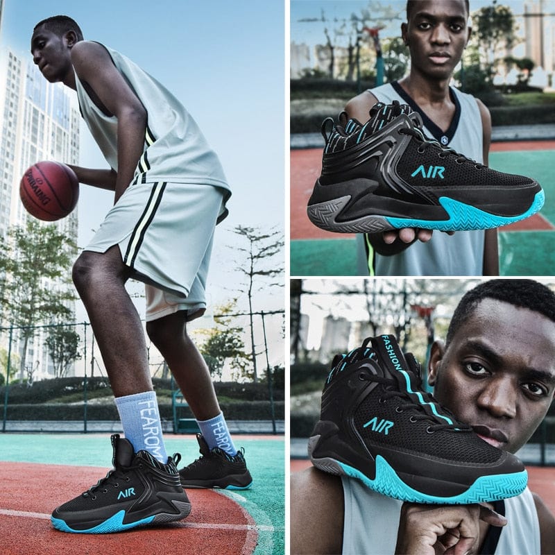 Men's Breathable Cushion Non-Slip Basketball Training Sneakers