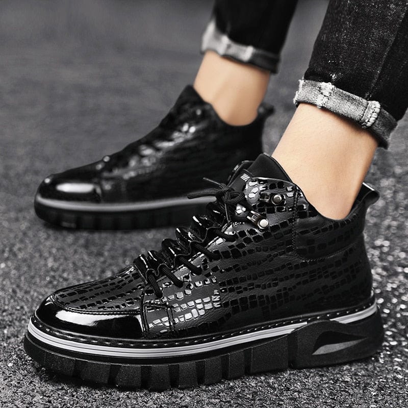 Men's Splash-Resistant Non-Slip Outdoor Casual Motorcycle Boots