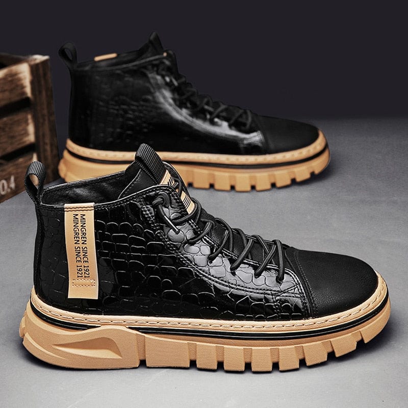 Men's Splash-Resistant Non-Slip Outdoor Casual Motorcycle Boots
