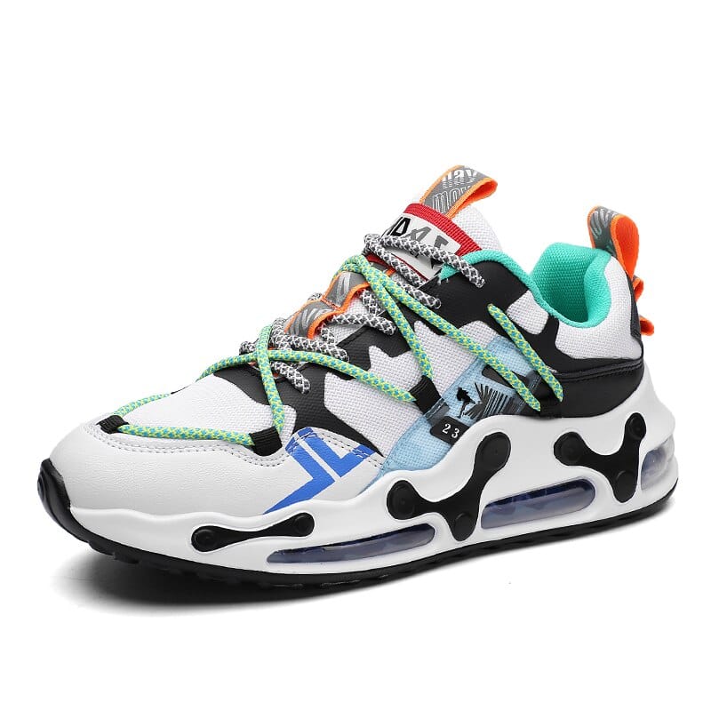 Men's Mesh Breathable Air-Cushion Running Shoes, Chunky Outdoor Sneakers
