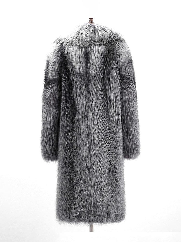 Men's Faux Mink Fur Coat — Loose Fit, Big & Tall