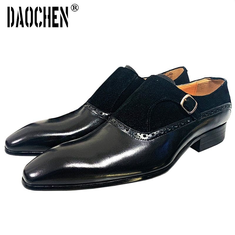 Men's Handmade Genuine Leather Slip-On Loafer Dress Shoes