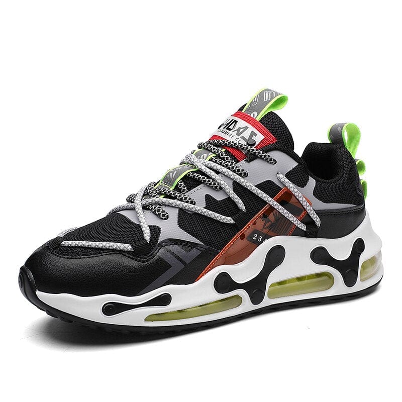 Men's Mesh Breathable Air-Cushion Running Shoes, Chunky Outdoor Sneakers