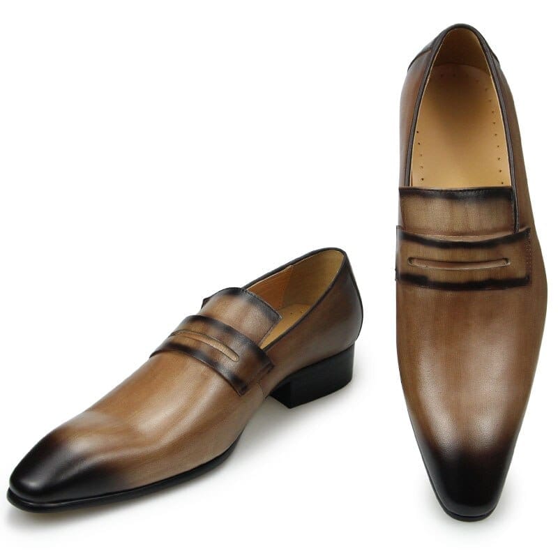 Men's Cowhide Leather Formal Office Loafers