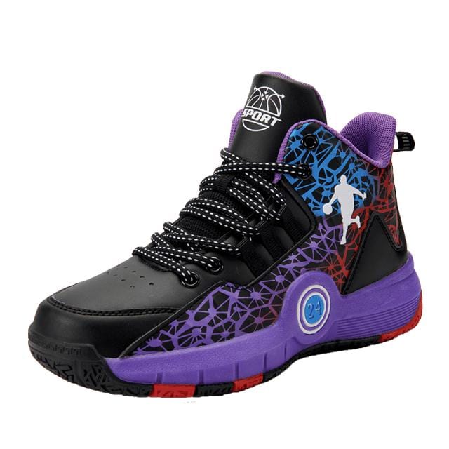 Men's Retro High-Top Lace-Up Basketball Walking Sneakers