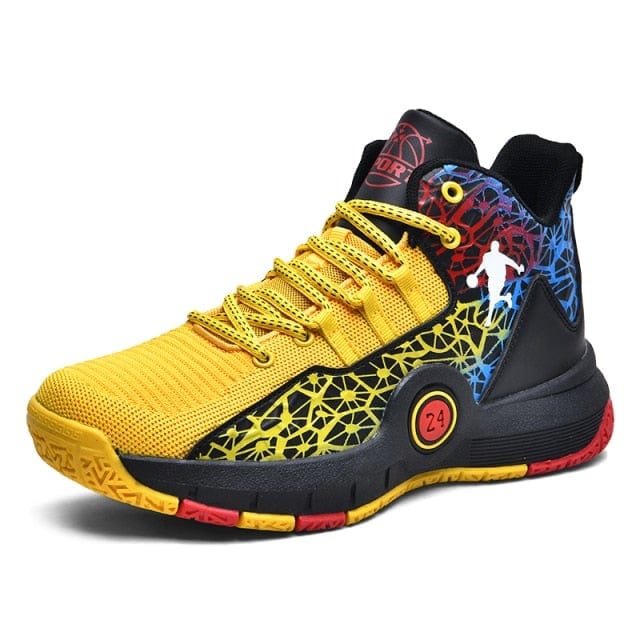 Men's Retro High-Top Lace-Up Basketball Walking Sneakers
