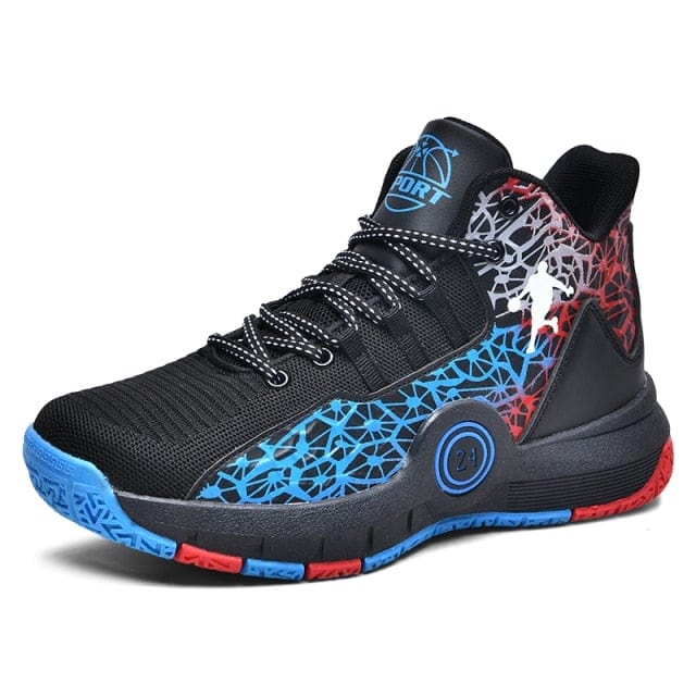 Men's Retro High-Top Lace-Up Basketball Walking Sneakers