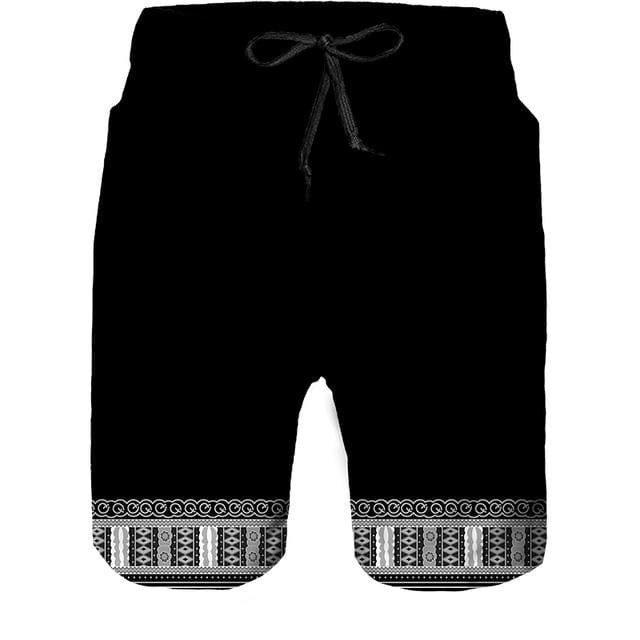 Unisex 3D African Print T-Shirt and Shorts Tracksuit Set, Summer