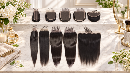 Lace closure hair piece for sew-in install