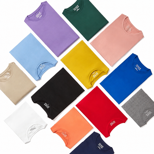 Men's casual cotton short-sleeve streetwear t-shirt multi color