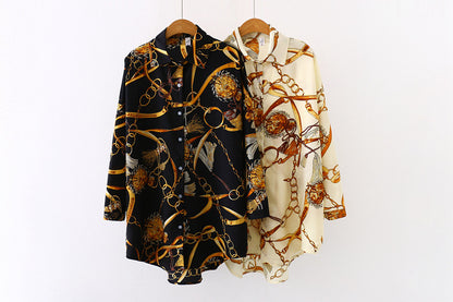 Fashion Women Shirts Vintage Button Tees Blouse Sexy Big Large Top Loose Casual Tops Cardigan
