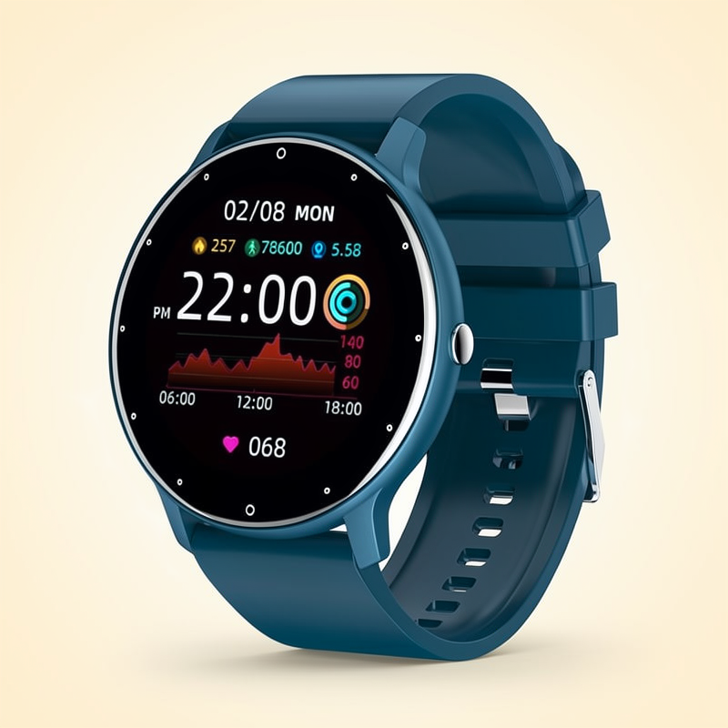 Smart fitness watch heart rate blood pressure clean product photo