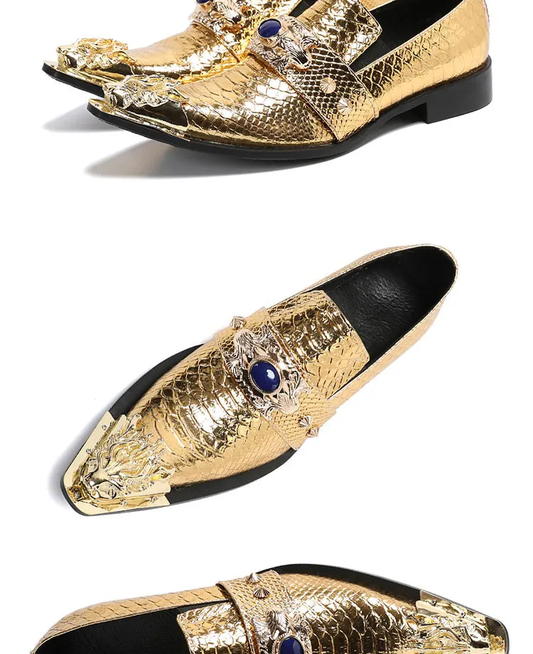 Sommer neue atmungsaktive Business Bankett Herrenschuhe Leder Herren Party Freizeitschuhe Modell personalisierte Show Hochzeitsschuhe