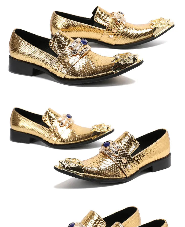 Sommer neue atmungsaktive Business Bankett Herrenschuhe Leder Herren Party Freizeitschuhe Modell personalisierte Show Hochzeitsschuhe