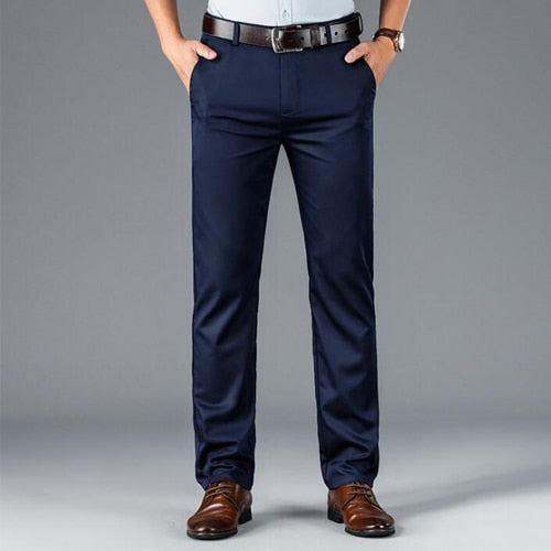 Spring summer new men's pants business high quality brand stretch straight pants men casual pants trousers men clothing