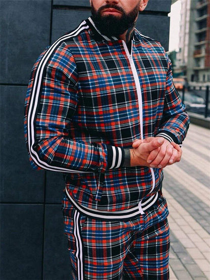 New Men's Autumn Gentlemen Tracksuit Set Jackets Sets Tracksuit Men Sportswear Male Suit Pullover Two Piece Set Casual Sets
