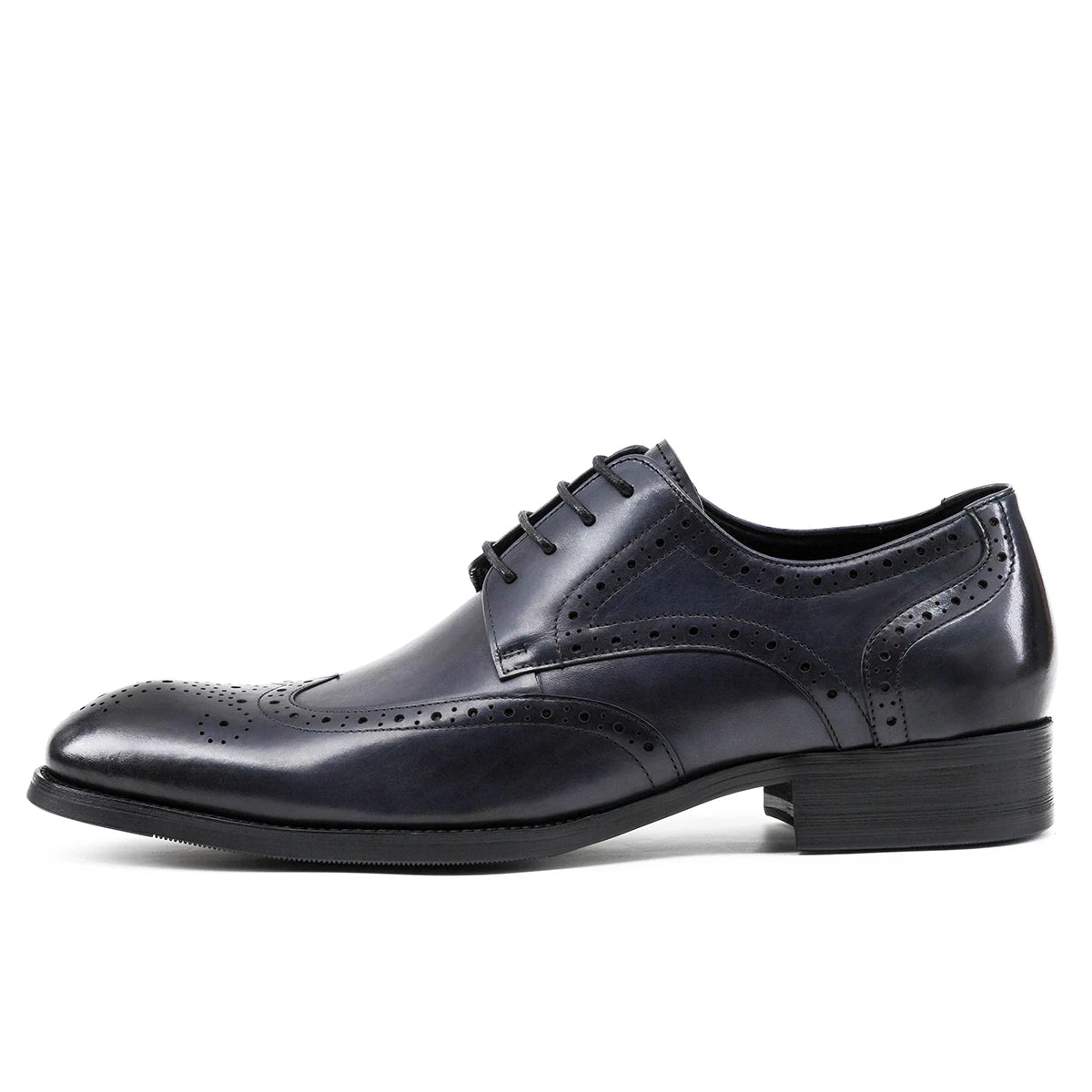 Hanmce Shoes For Men With Free Shipping Multi-color Fashion Breathable Leather Businese Wedding Brogue Shoes