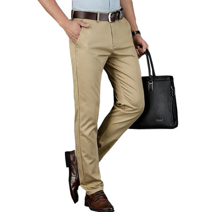 Spring summer new men's pants business high quality brand stretch straight pants men casual pants trousers men clothing