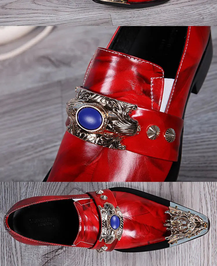 Sommer neue atmungsaktive Business Bankett Herrenschuhe Leder Herren Party Freizeitschuhe Modell personalisierte Show Hochzeitsschuhe