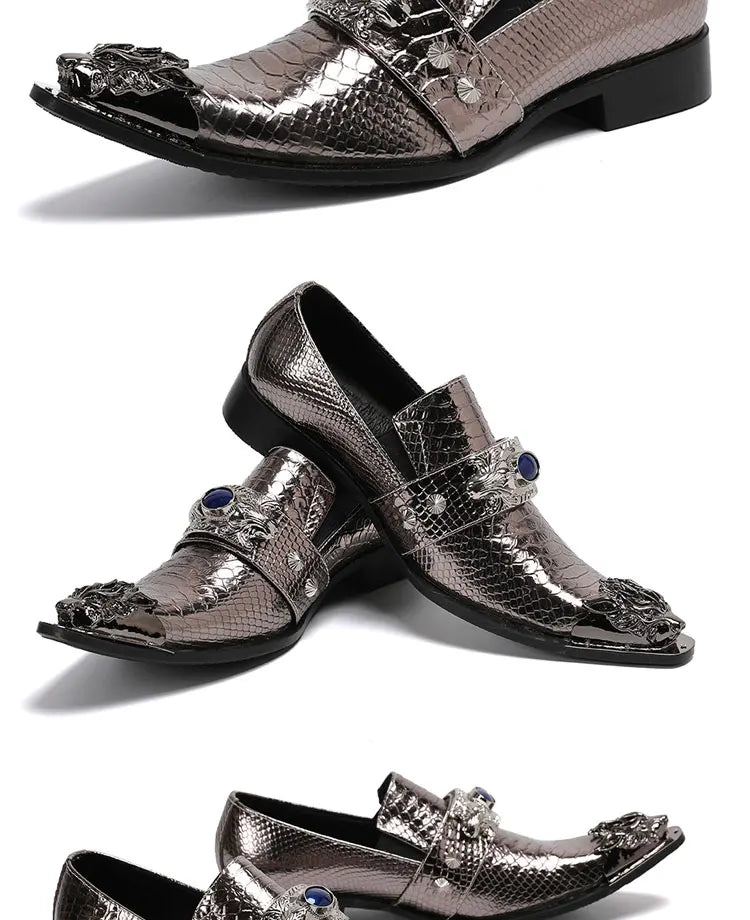 Sommer neue atmungsaktive Business Bankett Herrenschuhe Leder Herren Party Freizeitschuhe Modell personalisierte Show Hochzeitsschuhe