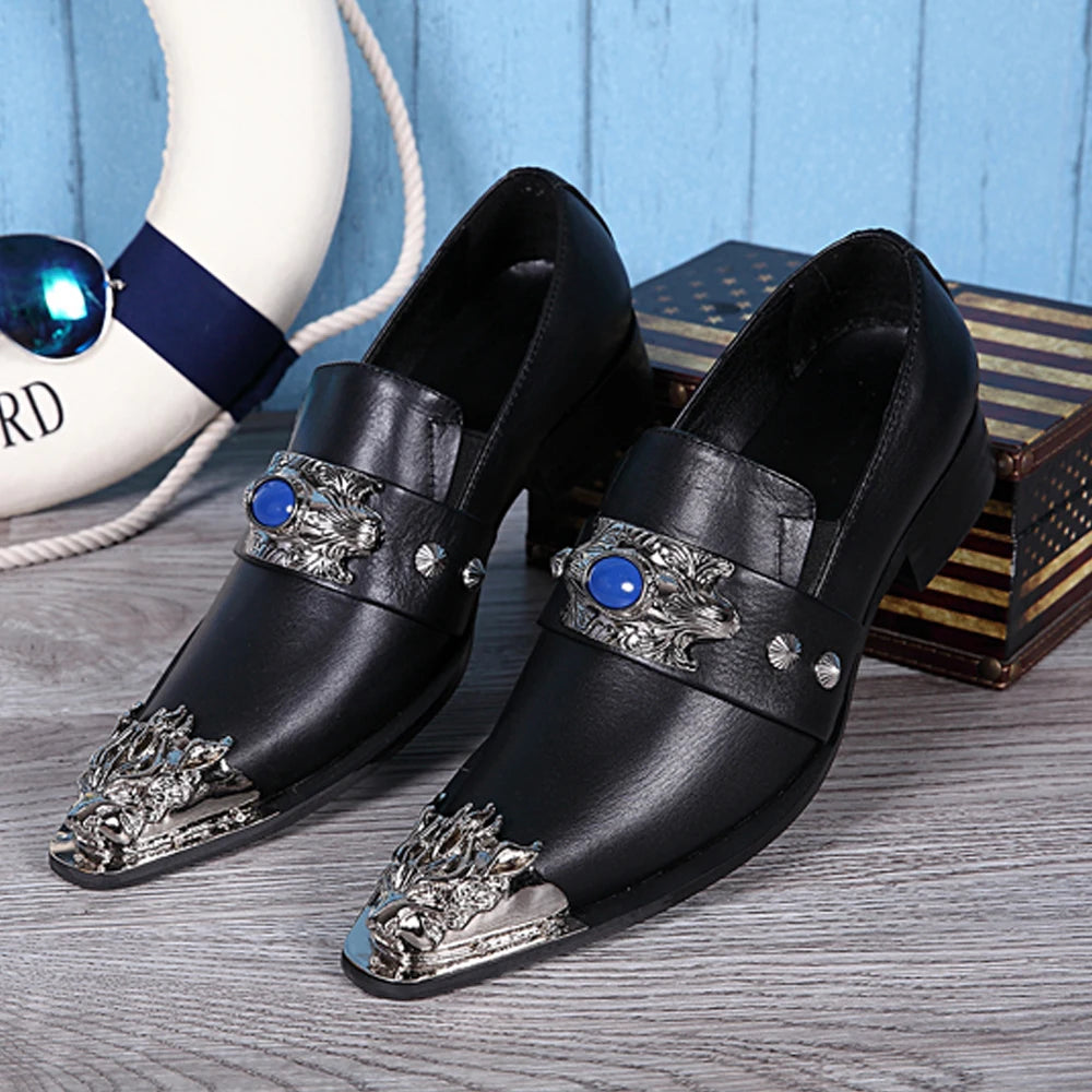 Sommer neue atmungsaktive Business Bankett Herrenschuhe Leder Herren Party Freizeitschuhe Modell personalisierte Show Hochzeitsschuhe