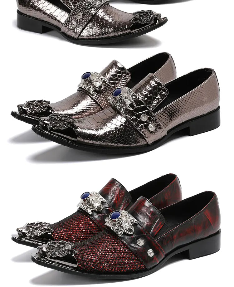 Sommer neue atmungsaktive Business Bankett Herrenschuhe Leder Herren Party Freizeitschuhe Modell personalisierte Show Hochzeitsschuhe