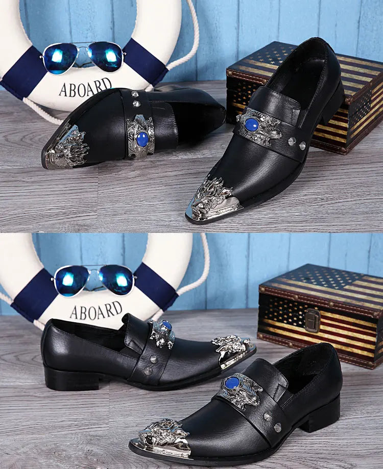 Sommer neue atmungsaktive Business Bankett Herrenschuhe Leder Herren Party Freizeitschuhe Modell personalisierte Show Hochzeitsschuhe