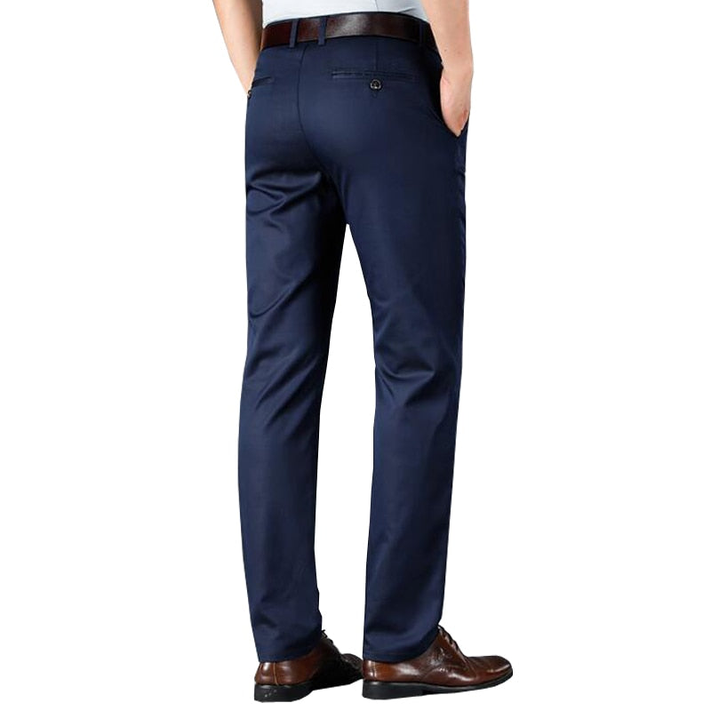 Spring summer new men's pants business high quality brand stretch straight pants men casual pants trousers men clothing
