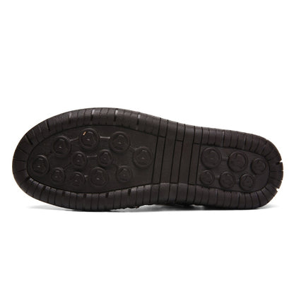 Summer Sandals Men Leather Classic Roman Sandals  Slipper Outdoor Sneaker Beach Rubber Flip Flops Men Water Trekking Sandals