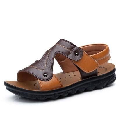 New  summer boys sandals genuine cow leather beach sandals open toe children sandals shoes outdoor soft kids slippers shoes