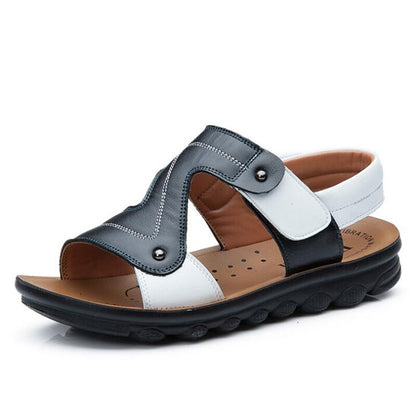 New  summer boys sandals genuine cow leather beach sandals open toe children sandals shoes outdoor soft kids slippers shoes