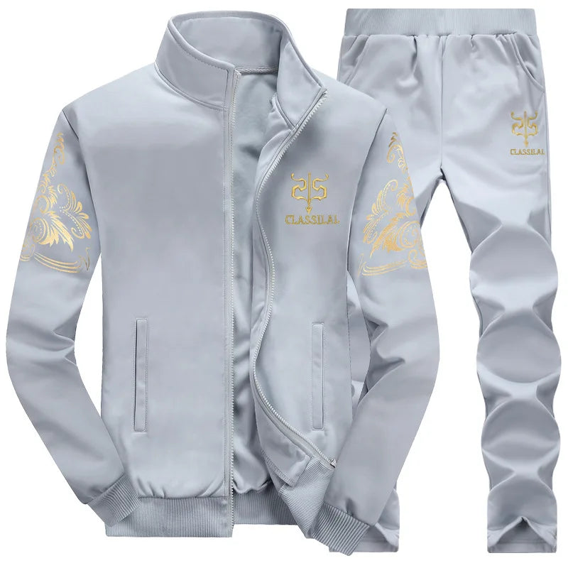 2023 Men's Sports Suit Winter Autumn Basketball Jogging New Cotton Large Size Sports Set Run Fitness Warm Men Jogging Suits