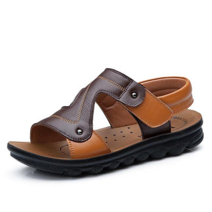 New  summer boys sandals genuine cow leather beach sandals open toe children sandals shoes outdoor soft kids slippers shoes