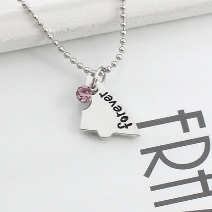 Best Friend 3/4 Piece Set Necklace BFF Necklace Female Love Friendship Pendant Choker Fashion  Men And Women Jewelry Gift 2025
