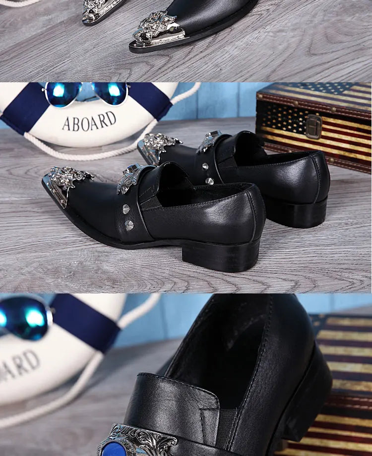Sommer neue atmungsaktive Business Bankett Herrenschuhe Leder Herren Party Freizeitschuhe Modell personalisierte Show Hochzeitsschuhe