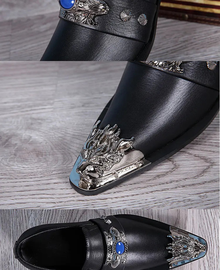 Sommer neue atmungsaktive Business Bankett Herrenschuhe Leder Herren Party Freizeitschuhe Modell personalisierte Show Hochzeitsschuhe