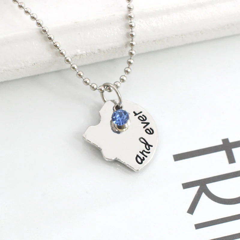 Best Friend 3/4 Piece Set Necklace BFF Necklace Female Love Friendship Pendant Choker Fashion  Men And Women Jewelry Gift 2025