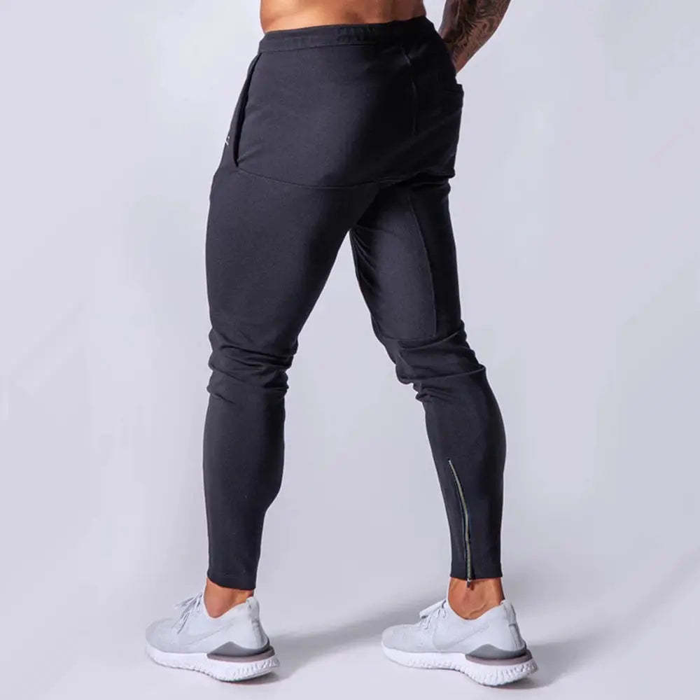 Joggers Sweatpants Men Casual Skinny Pants Black Trousers Male Gym Fitness Workout Cotton Trackpants Spring Autumn Sportswear