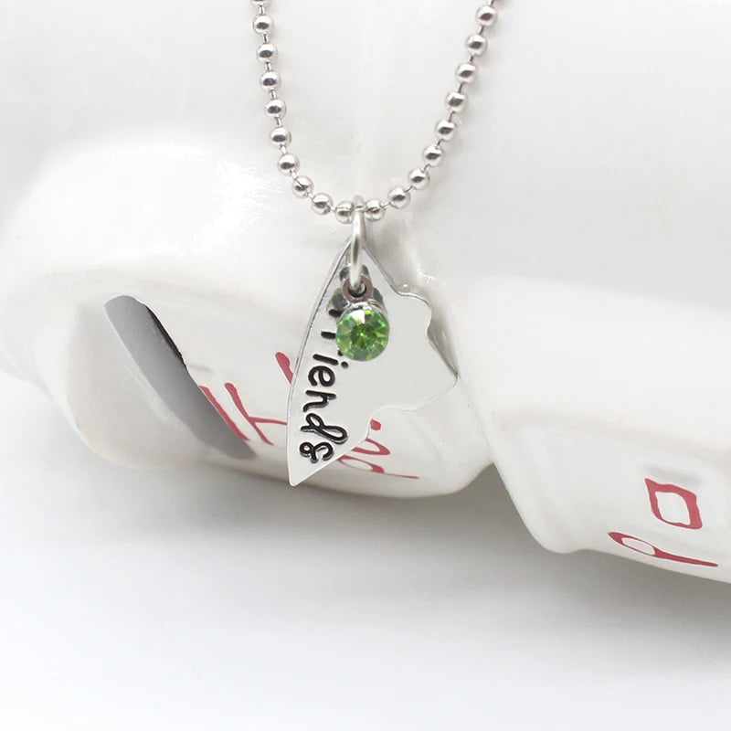 Best Friend 3/4 Piece Set Necklace BFF Necklace Female Love Friendship Pendant Choker Fashion  Men And Women Jewelry Gift 2025