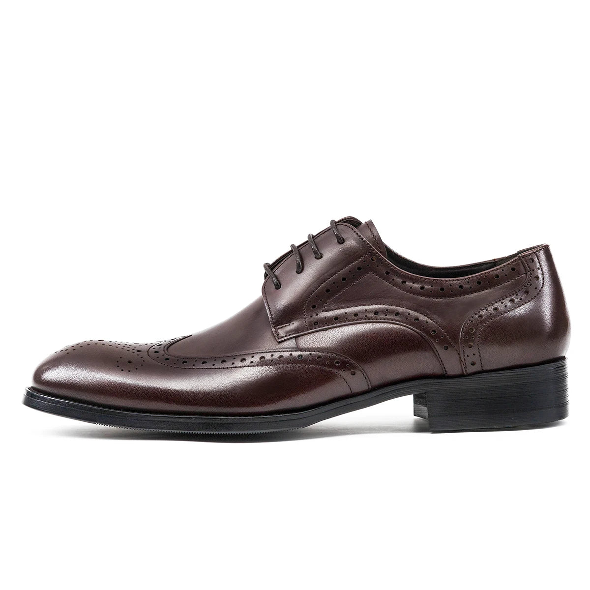 Hanmce Shoes For Men With Free Shipping Multi-color Fashion Breathable Leather Businese Wedding Brogue Shoes