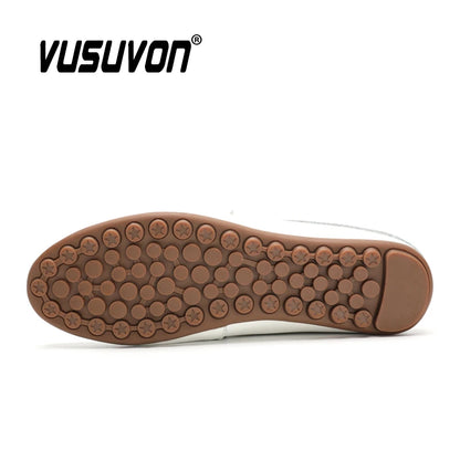 Italian Men Slippers Genuine Leather Loafers Moccasins Outdoor Non-slip Black Casual Slides Summer Spring Fashion Shoes