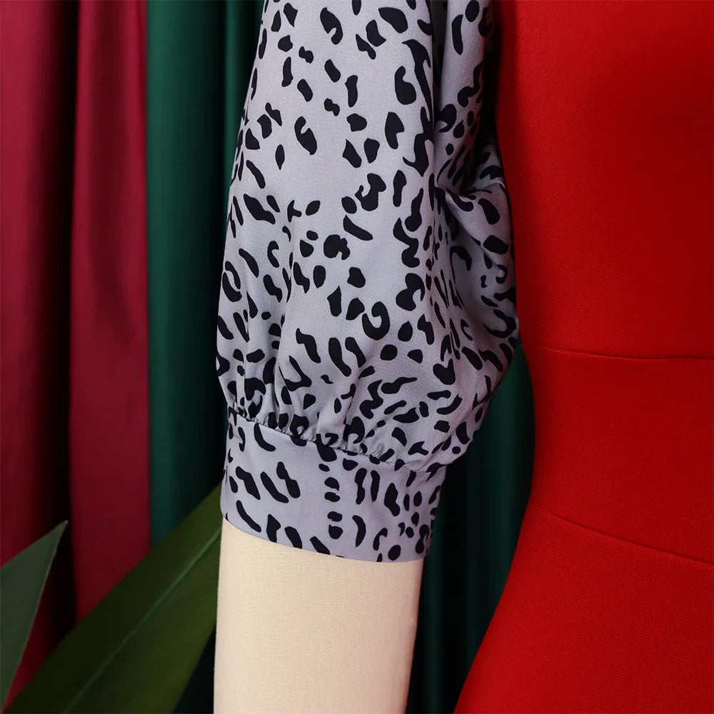 FairyShely 2025 Short Sleeve Patchwork Plus Size Dress Women Large Bodycon Big Dresses Lady Summer Party Tight Curvy Dress