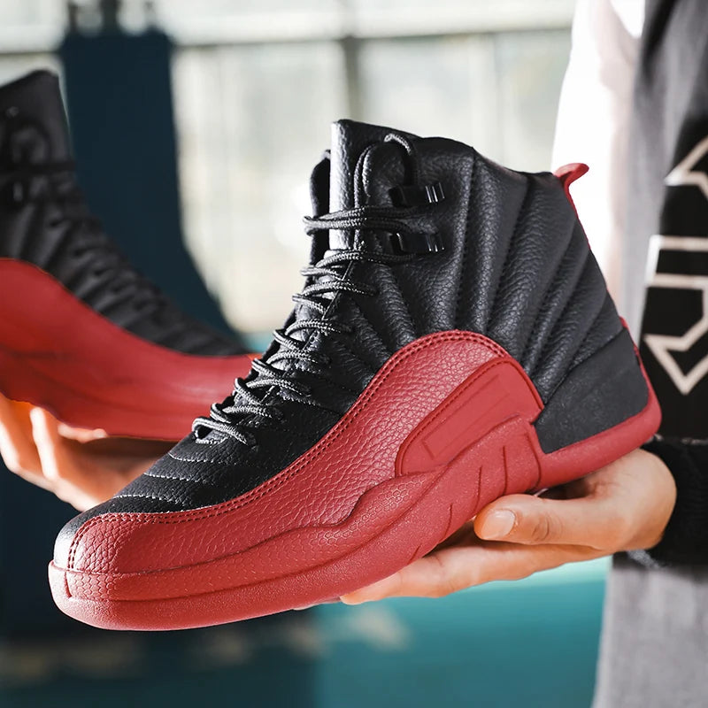 Brand Mens Thick Sole Non-slip Sports Shoes Trendy Youth Comfortable Athletic Shoes Tenis High-top Basketball Shoes